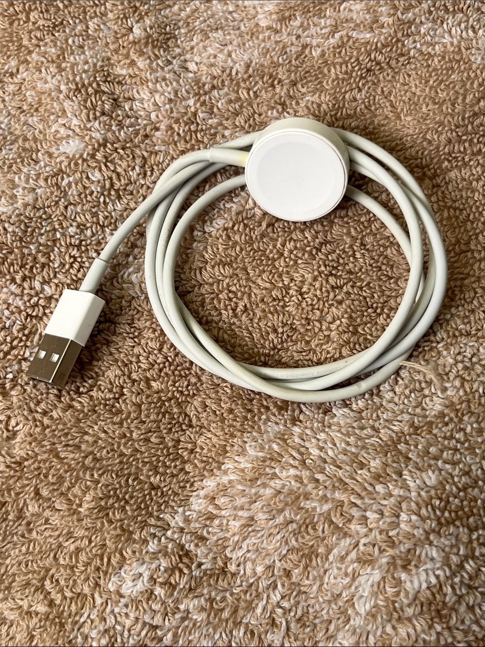 Apple Magnetic Watch Charger Cable - White USB-A